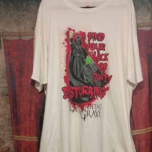 Darth Vader Party White Graphic Men's Shirt